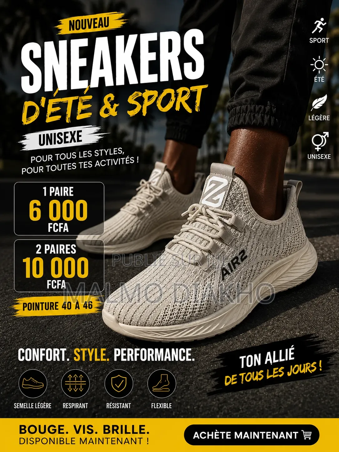 Sneakers d'Été Et De Sport Unisexe