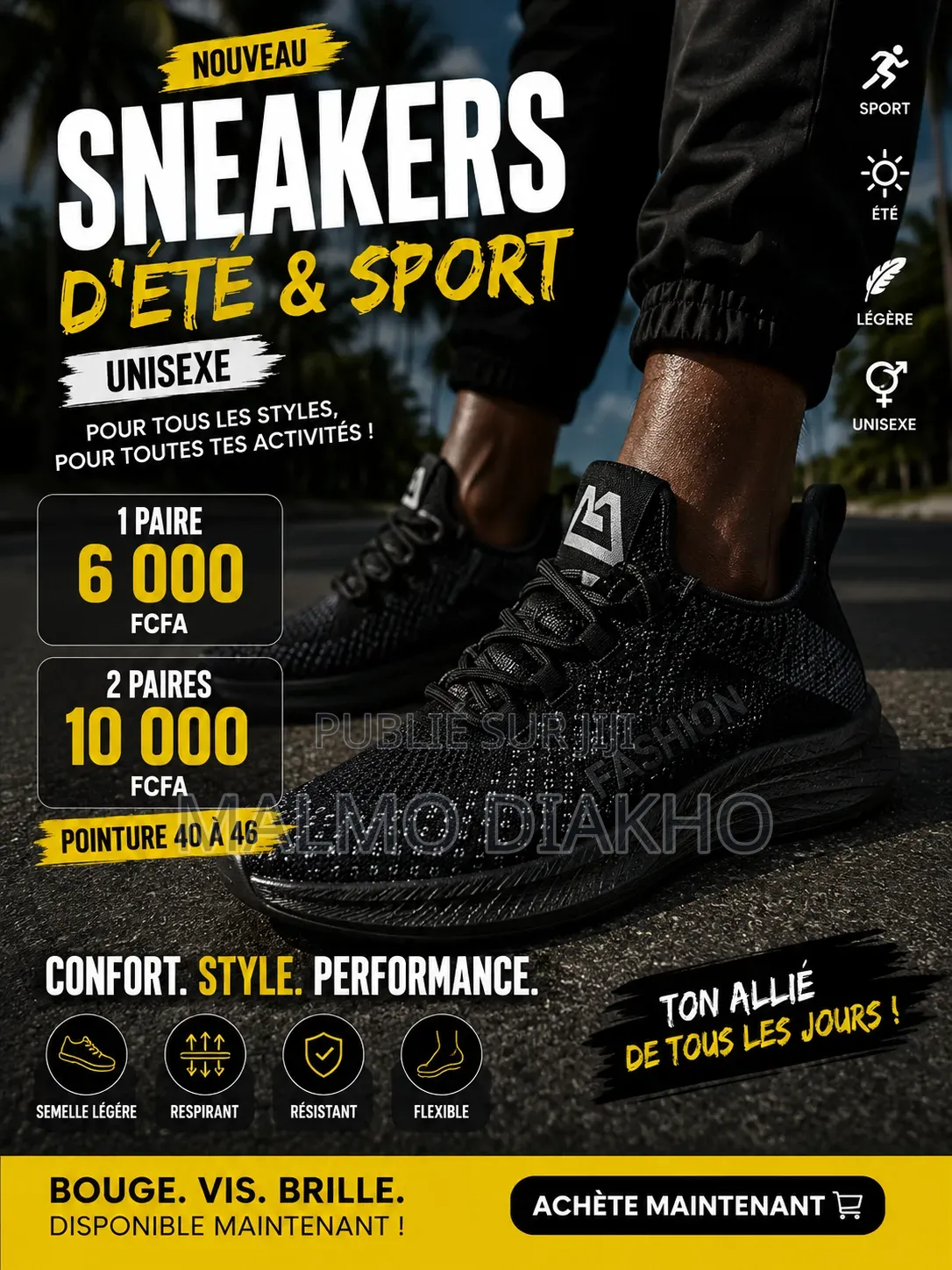 Sneakers d'Été Et De Sport Unisexe