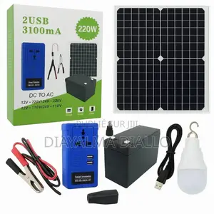 Kit D'éclairage Solaire Complet 220w