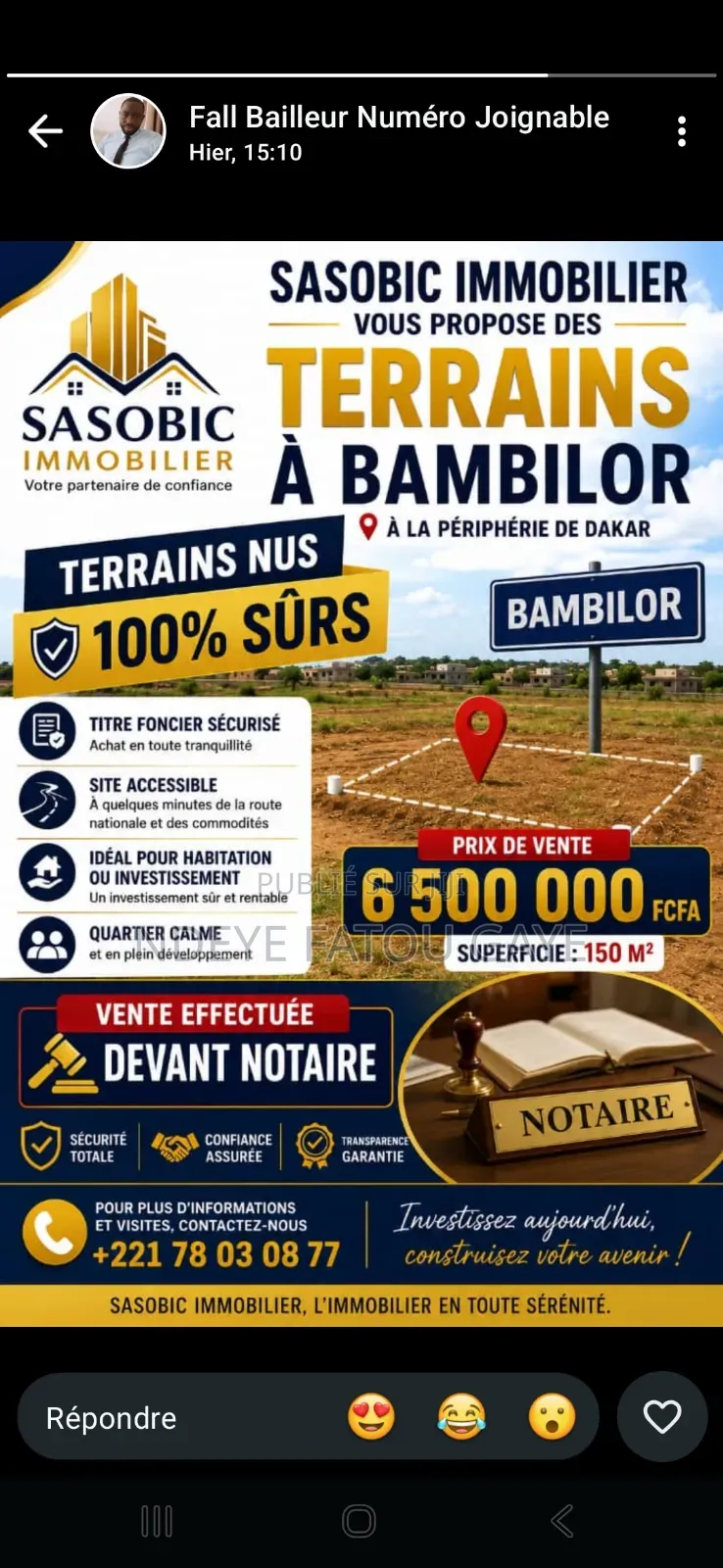 Des Terrain À Vendre À Bambilor