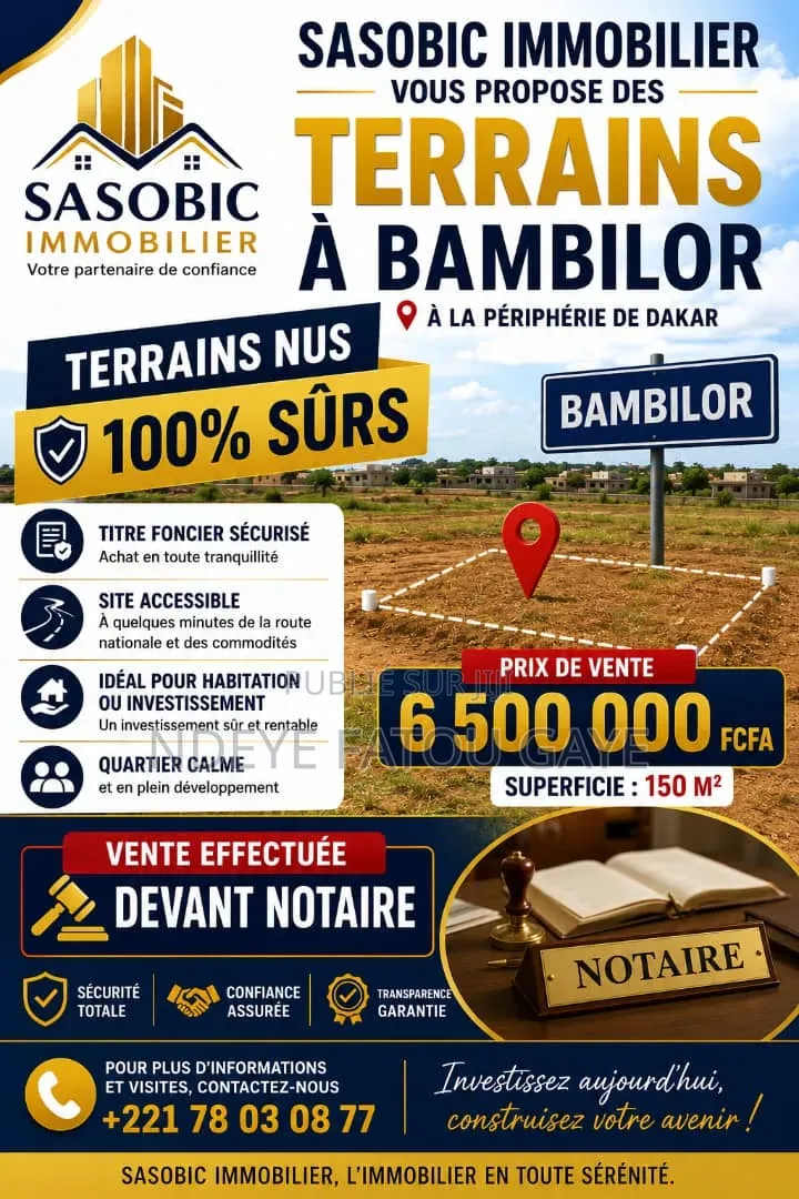 Des Terrain À Vendre À Bambilor