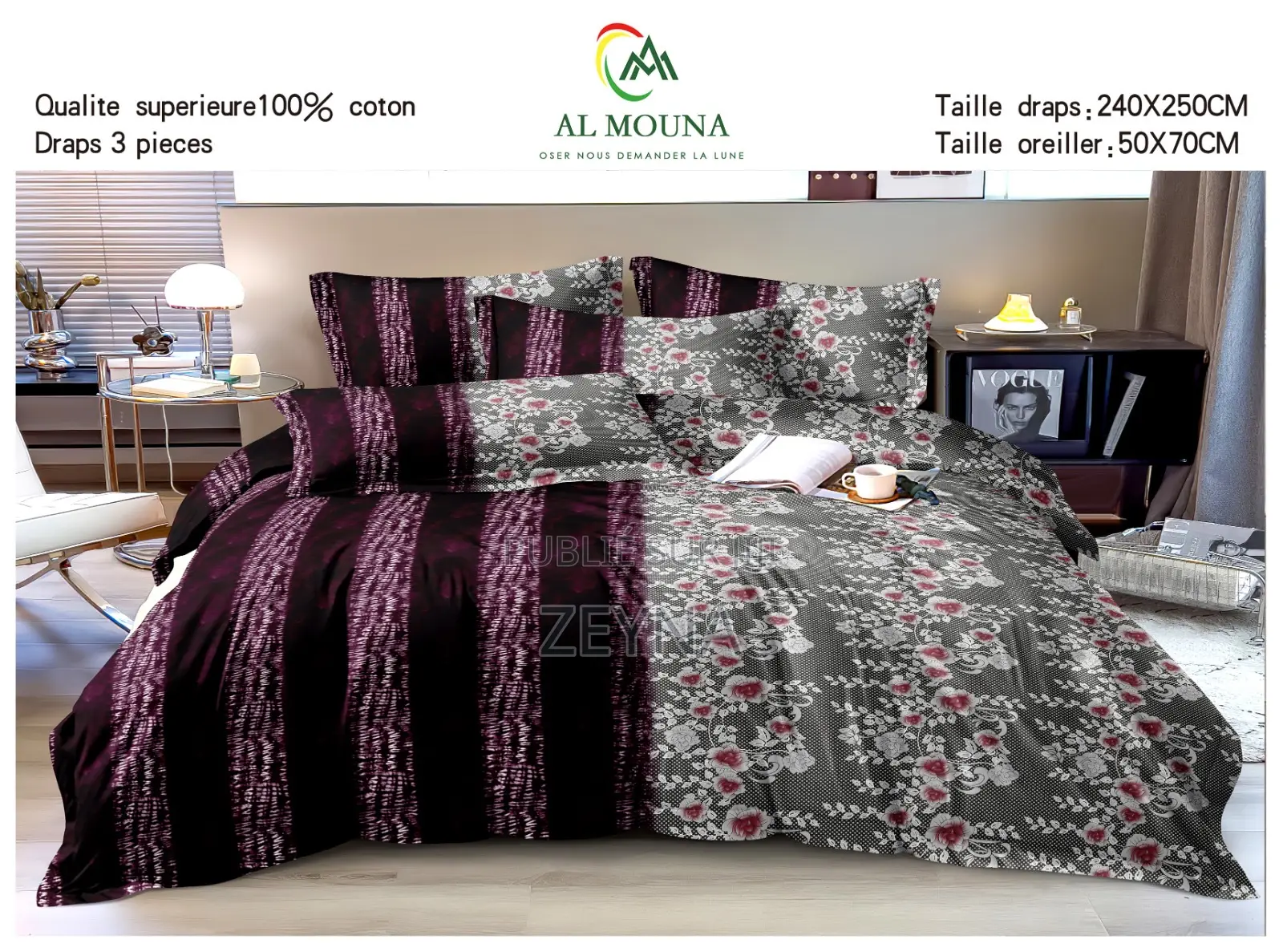 Draps en Coton Vente en Gros Et De Tail