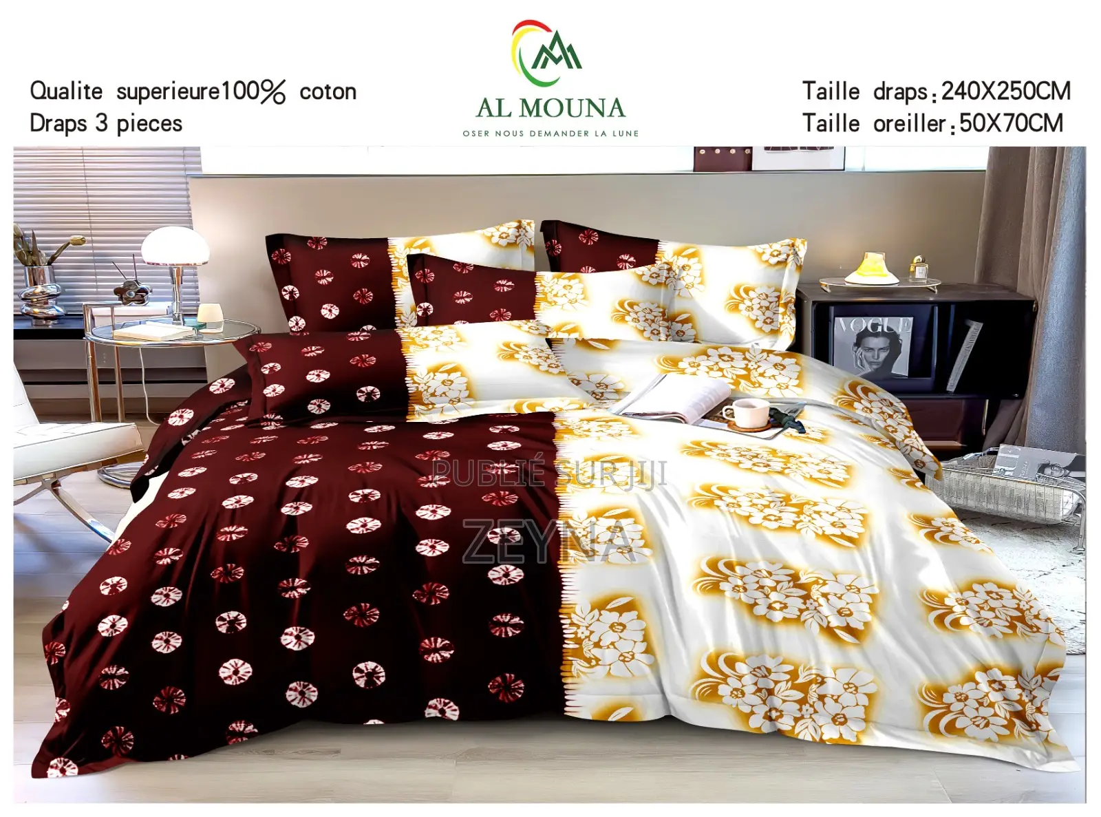 Draps en Coton Vente en Gros Et De Tail