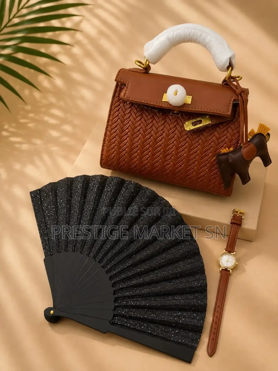 Sacs Chic Tendance Éventail Scintillant Montre Élégante