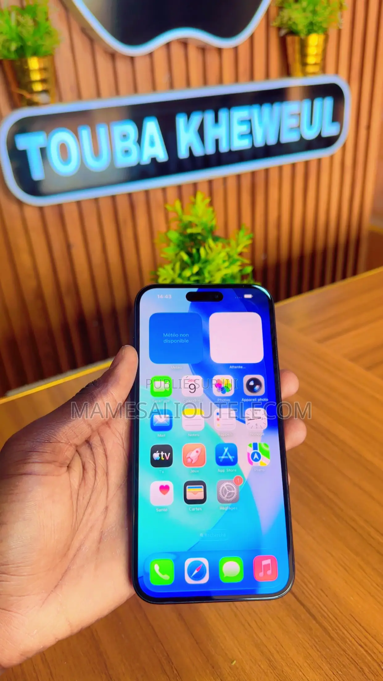Nouveau Apple iPhone 16 Plus 256 GB Noir