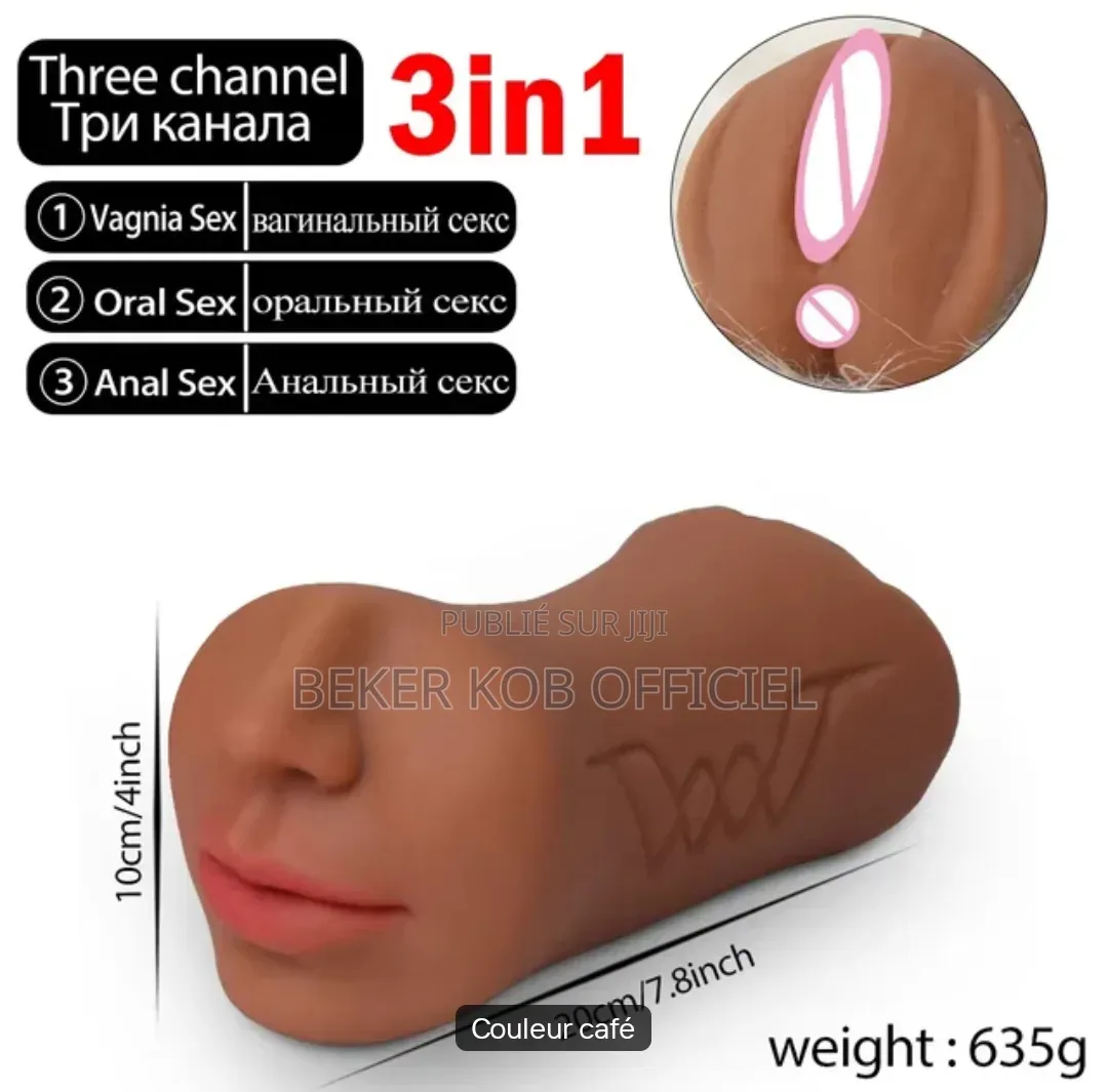 Jouet Sexuel Masturbateur Homme, 3 en 1