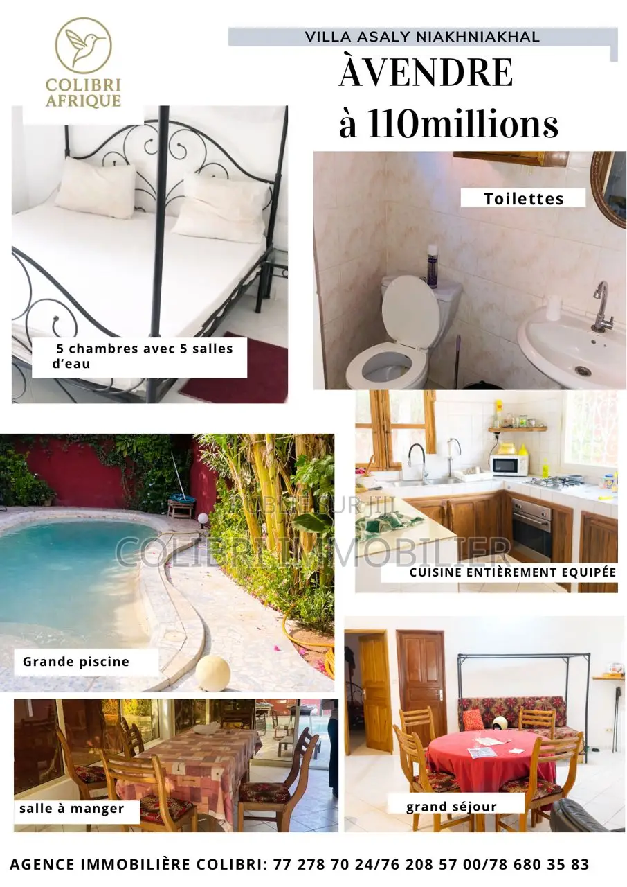 Meublé 4chbre Maison dans Colibri Agence, Thiès Sud à Vendre