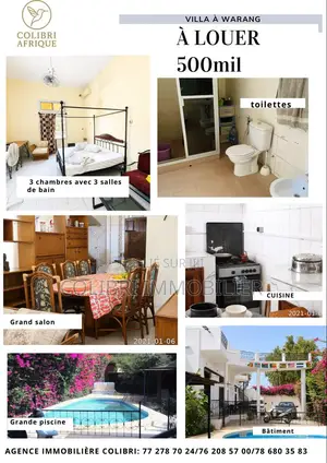 Meublé 4chbre Maison dans Colibri Agence, Thiès Sud à Vendre