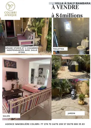 Meublé 4chbre Maison dans Colibri Agence, Thiès Sud à Vendre