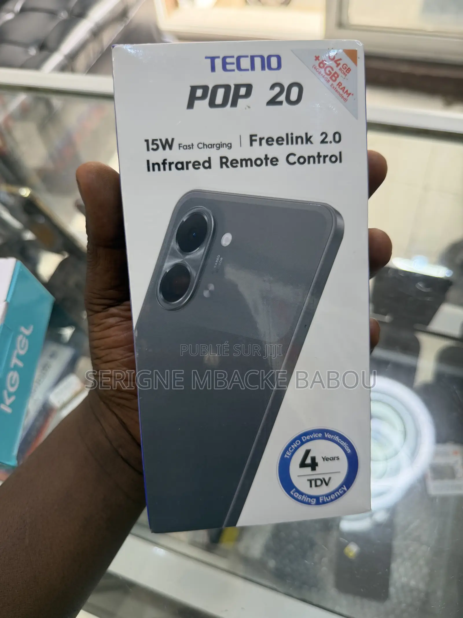 Nouveau Tecno Pop 20 64 GB Noir