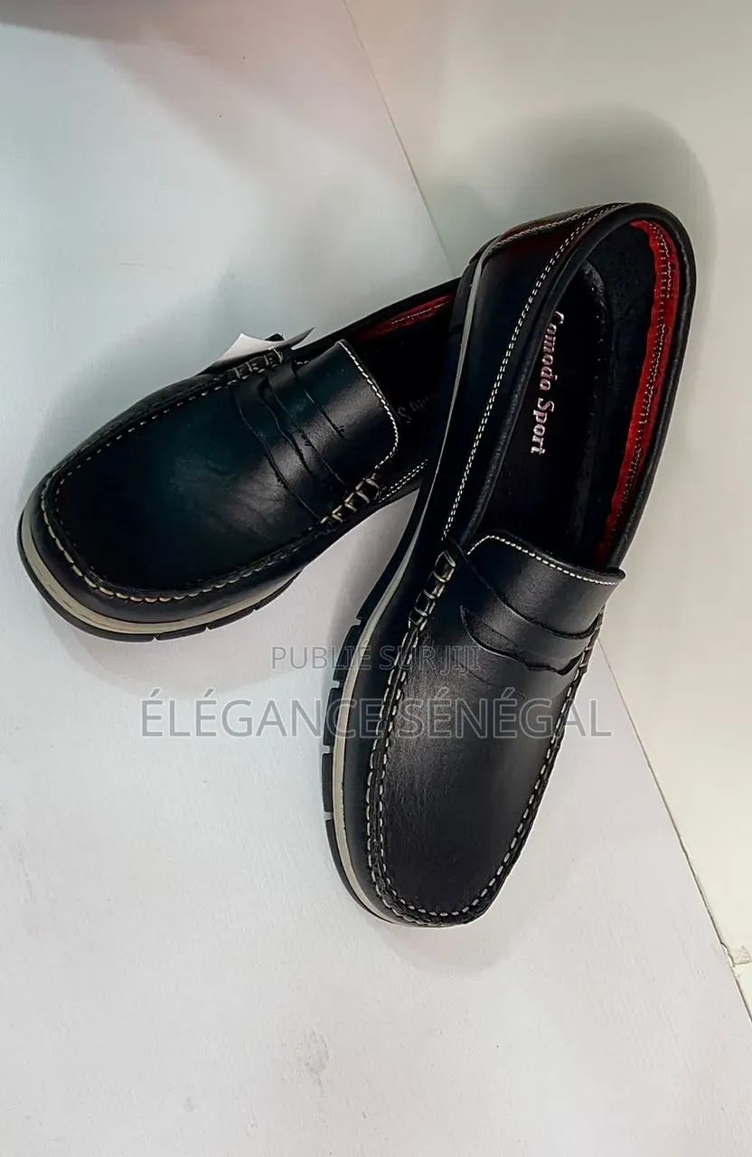 Mocassin Cuir Véritable Pour Homme Dakar