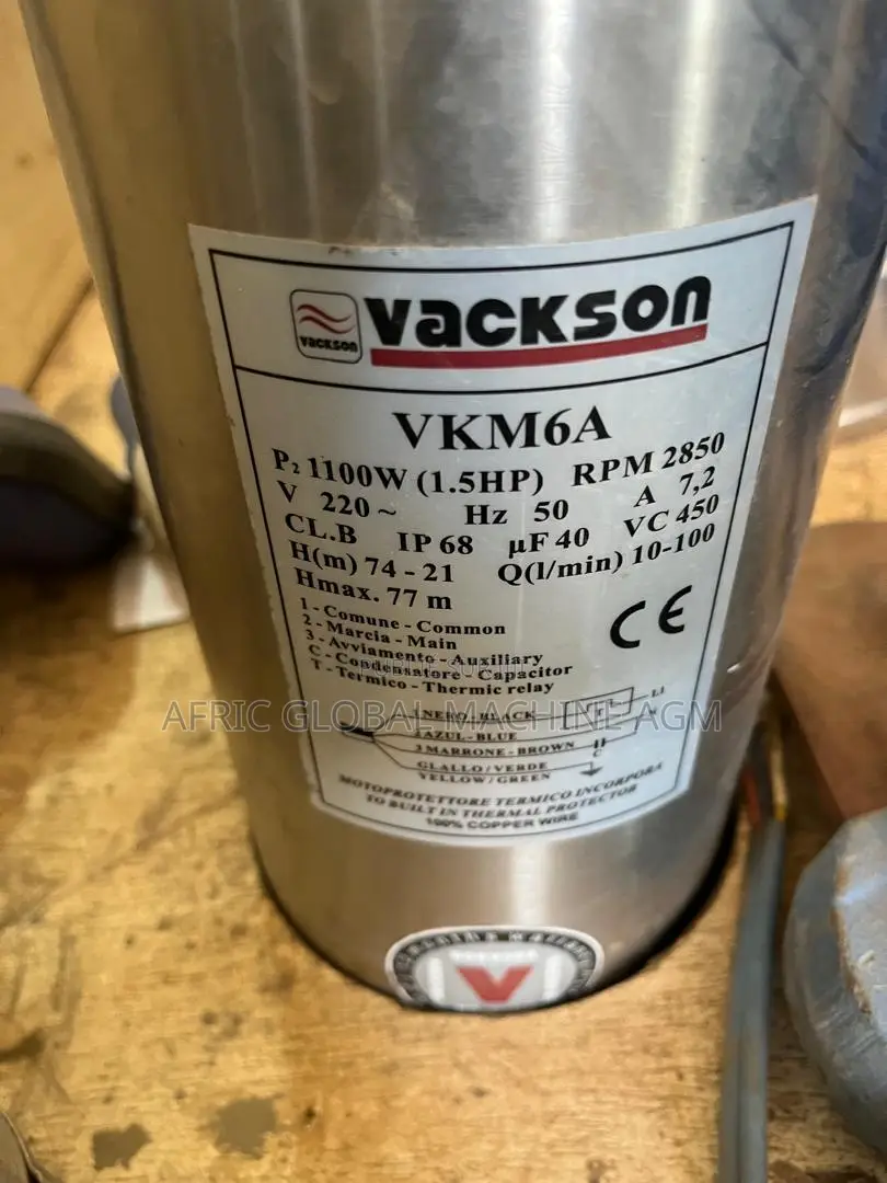 Pompes Immergées Électriques Vackson Disponibles Au Sénégal