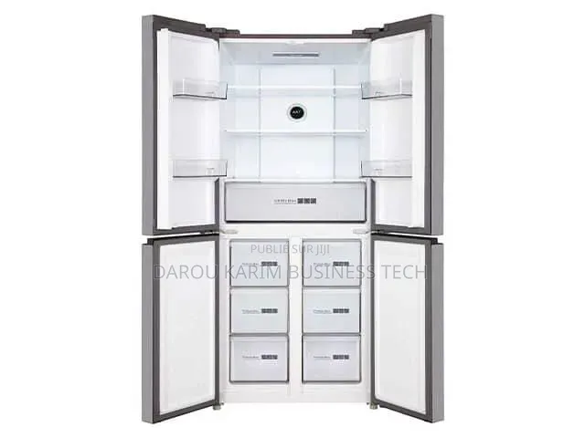 Refrigerateur Finix Side by Side 4portes 550litres Inverter Gris Fin55