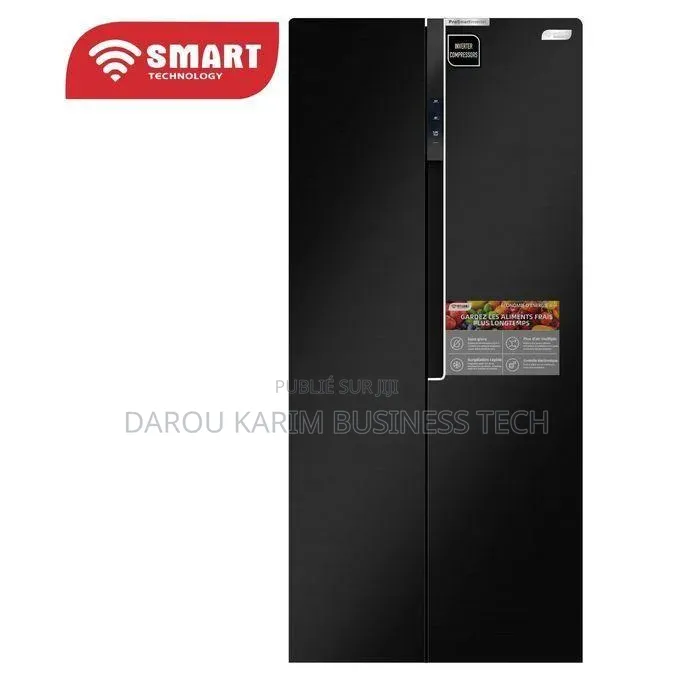 Refrigerateur Smart Technology Side by Side 2portes Noir Str9011h
