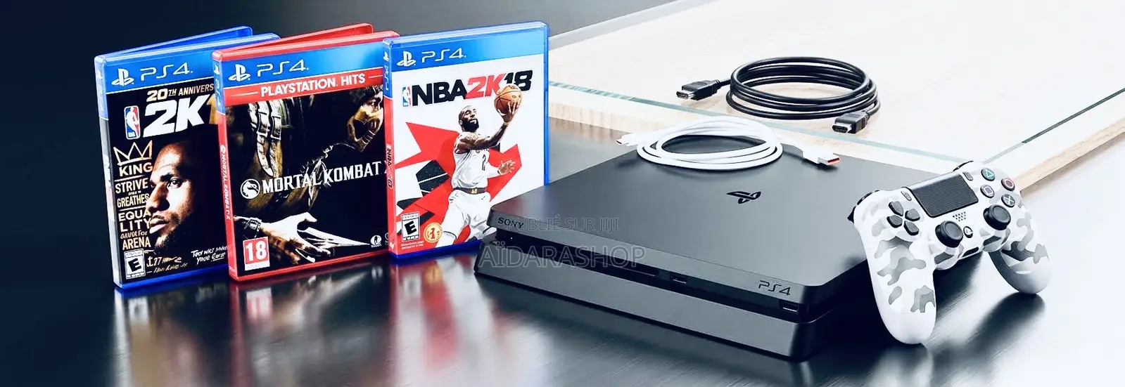 Ps4 Slim Avec Cd Et Accessoires