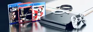 Ps4 Slim Avec Cd Et Accessoires