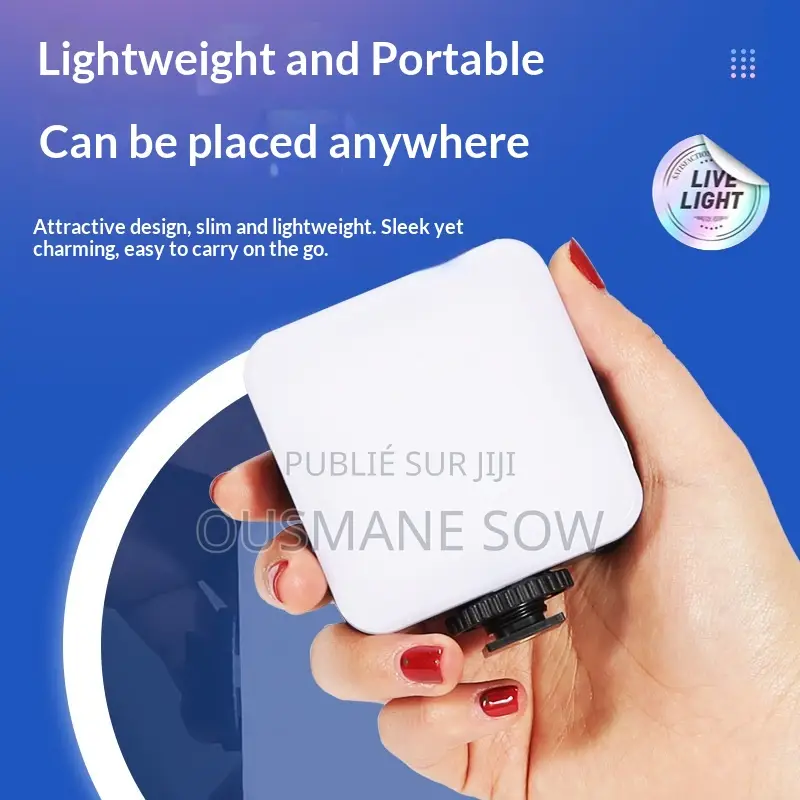 Mini Lampe Led Vidéo Rechargeable – Éclairage Professionnel