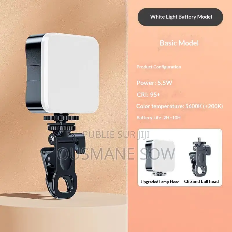 Mini Lampe Led Vidéo Rechargeable – Éclairage Professionnel