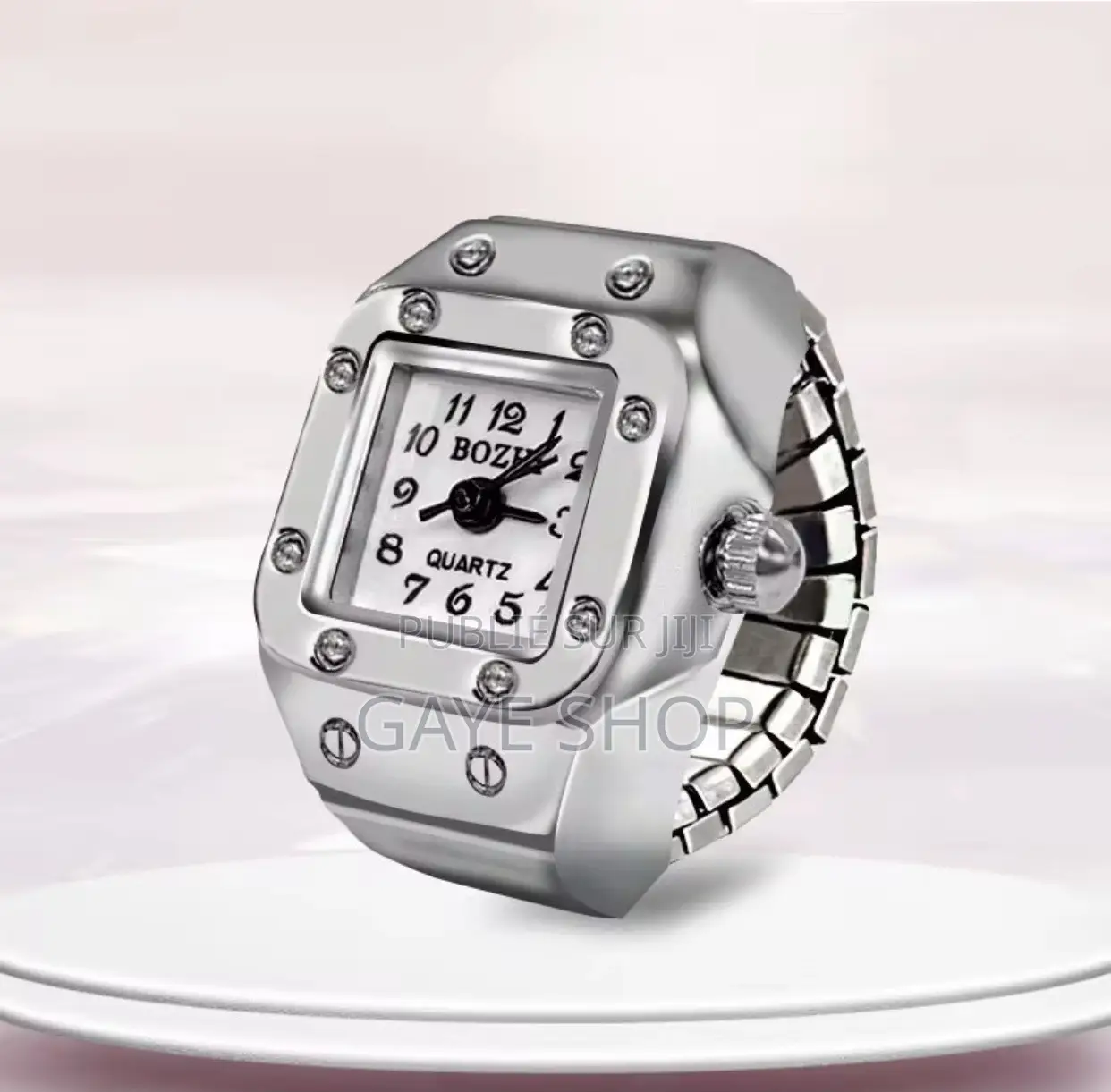 Montre De Doigts Vintage Punk en Acier