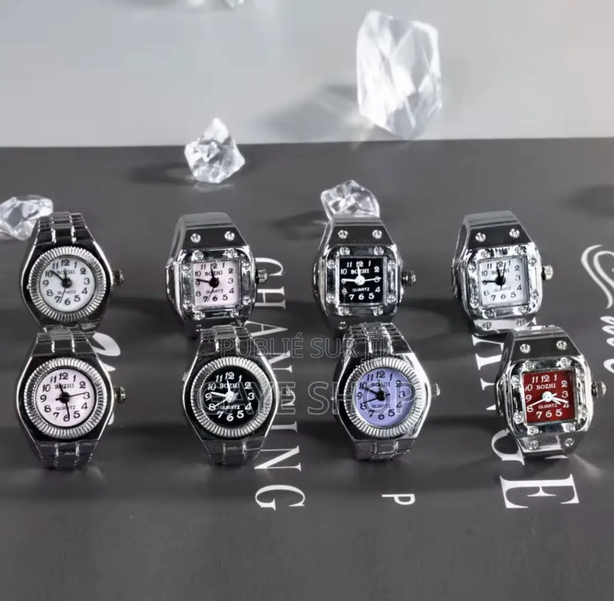 Montre De Doigts Vintage Punk en Acier