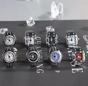 Montre De Doigts Vintage Punk en Acier