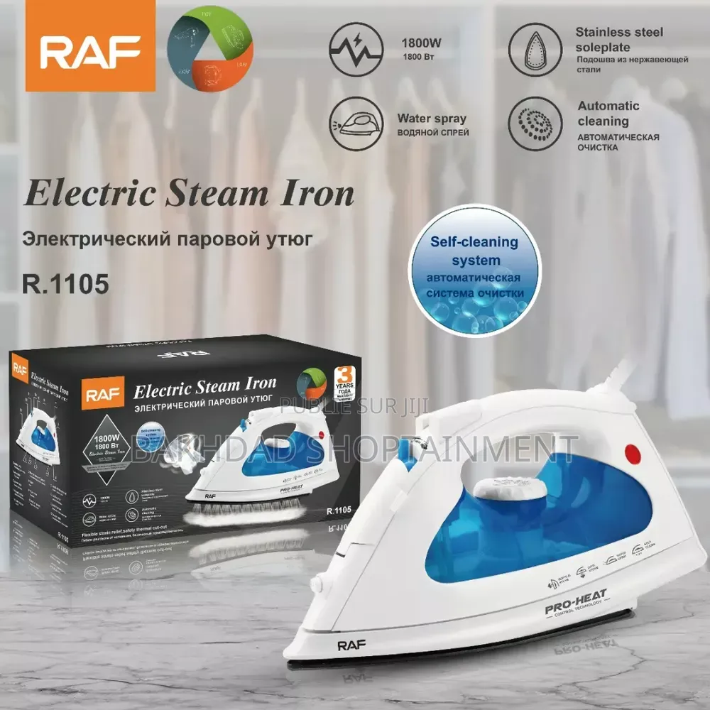 Fer À Vapeur Raf 1800w - R.1105