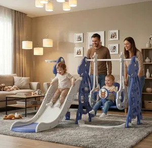 Aire De Jeux Multifonction Avec Toboggan