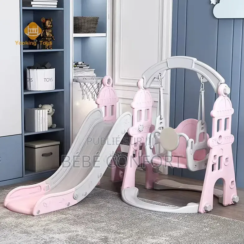 Aire De Jeux Multifonction Avec Toboggan