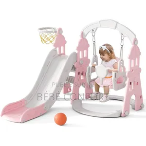 Aire De Jeux Multifonction Avec Toboggan