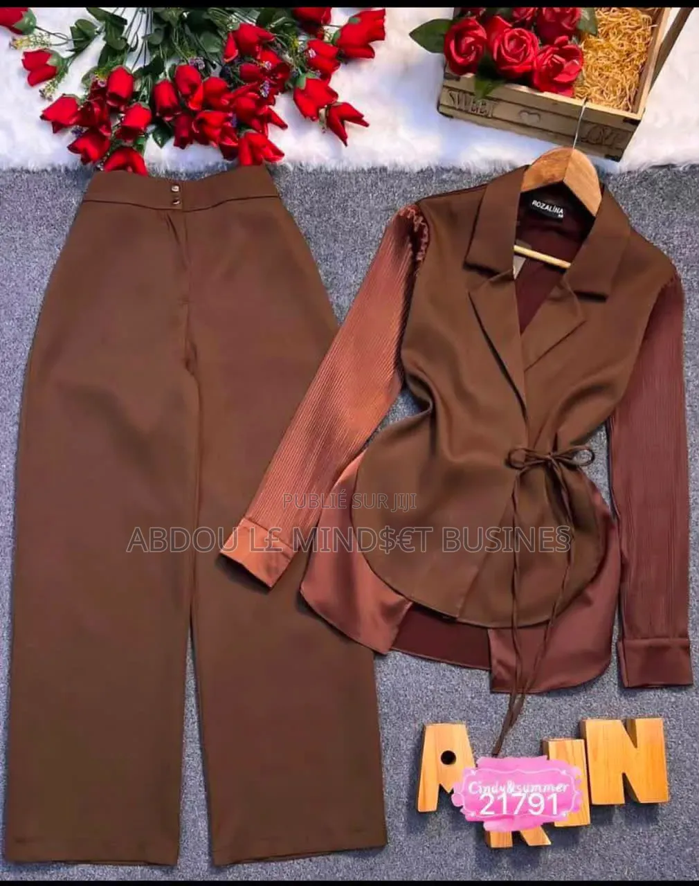 Ensemble Vestes Longue Manches Bas Larges