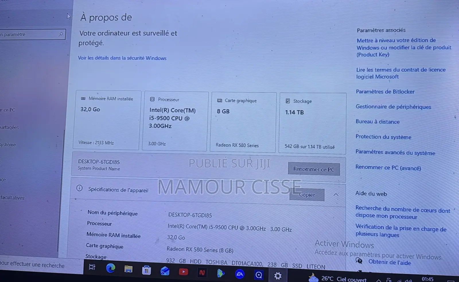 Asus TUF Gaming FX10CP 32GB Intel Core i5 HDD+SSD 1.5T