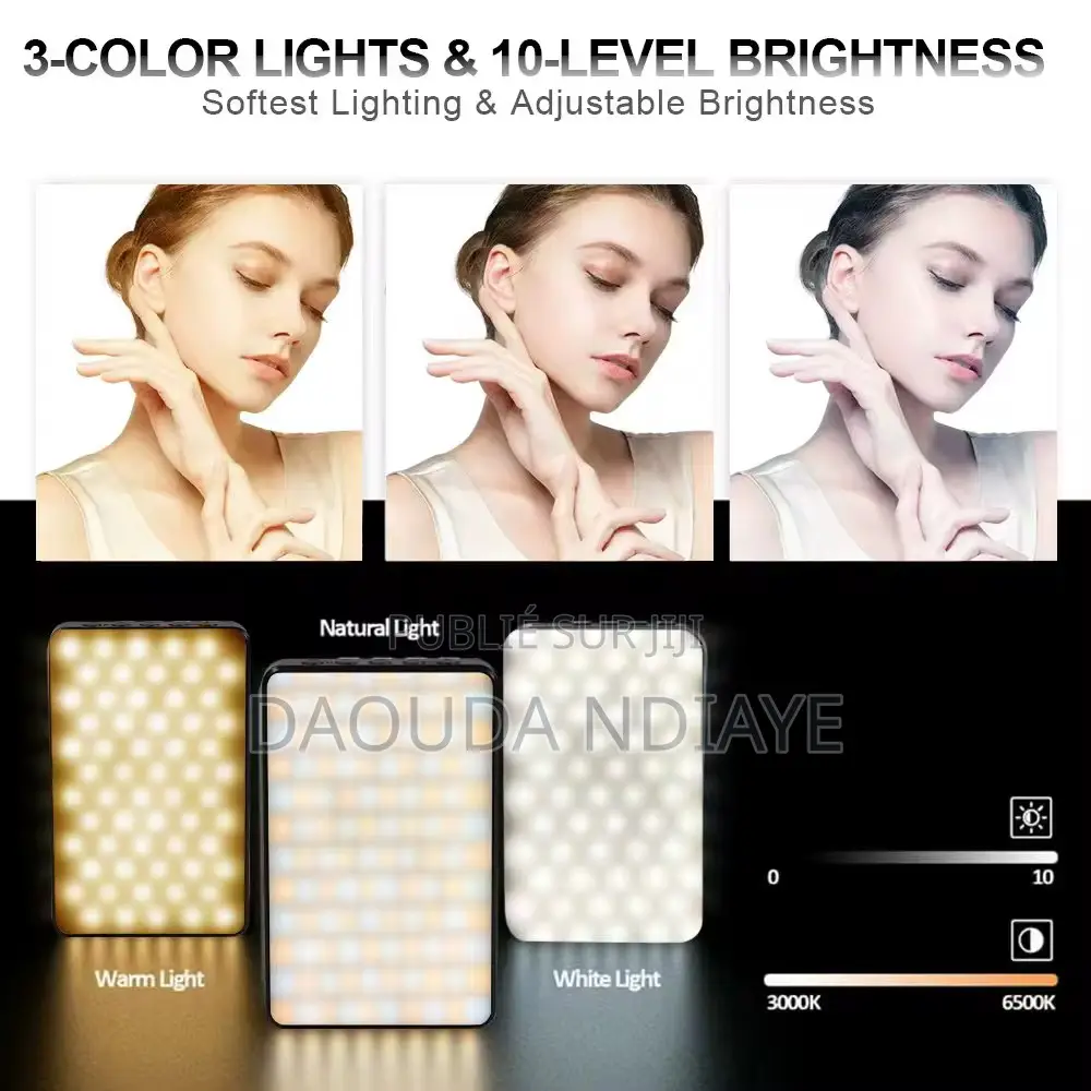 Mini Panneau Led Vidéo Rechargeable Pour Smartphone,