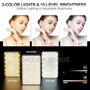 Mini Panneau Led Vidéo Rechargeable Pour Smartphone,
