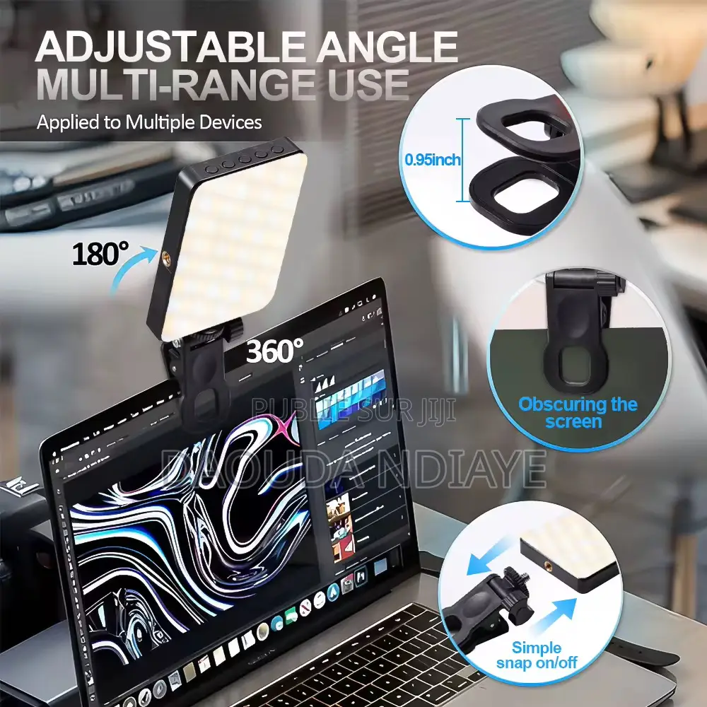 Mini Panneau Led Vidéo Rechargeable Pour Smartphone,