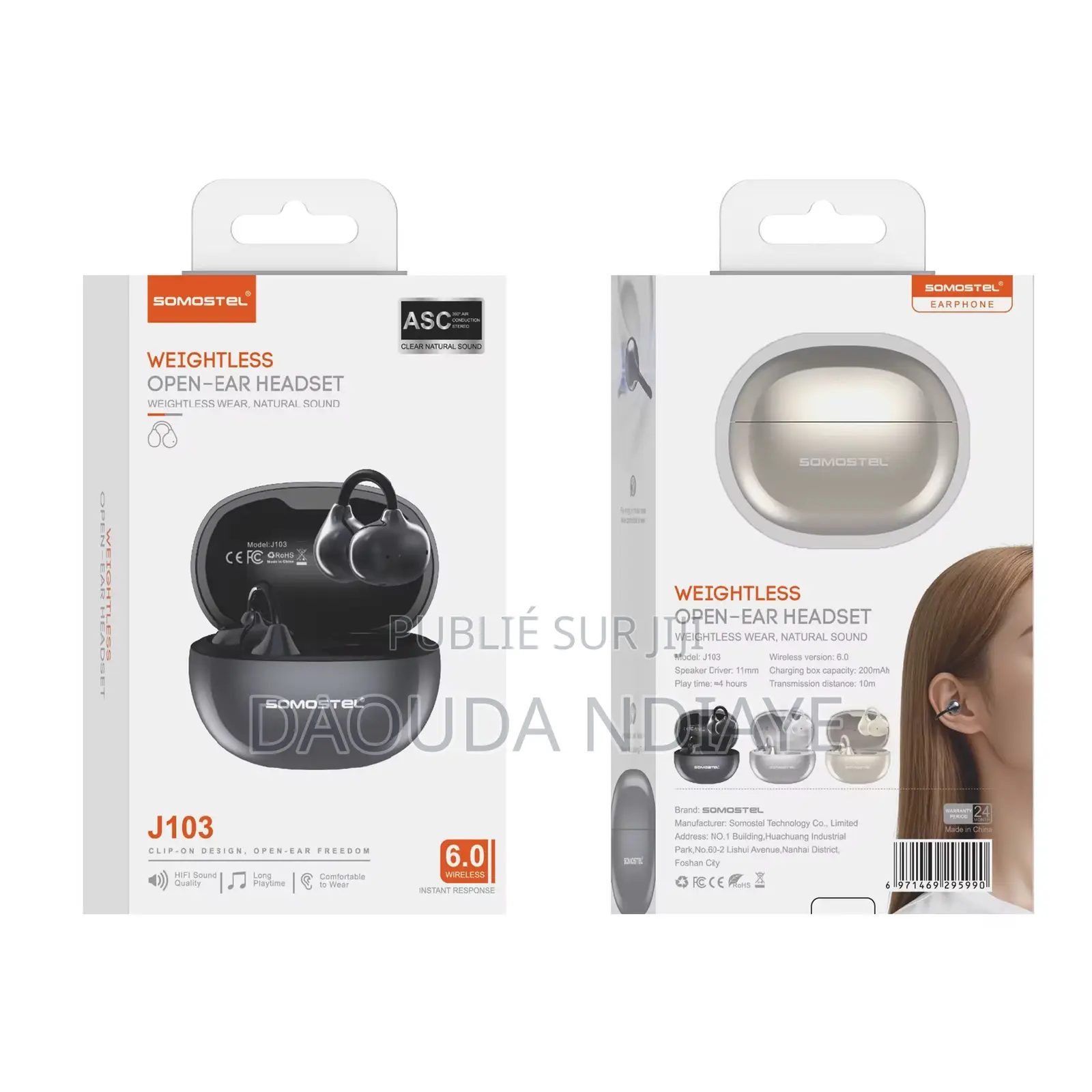 Écouteurs Bluetooth Sans Fil Monoise Ows Open Buds