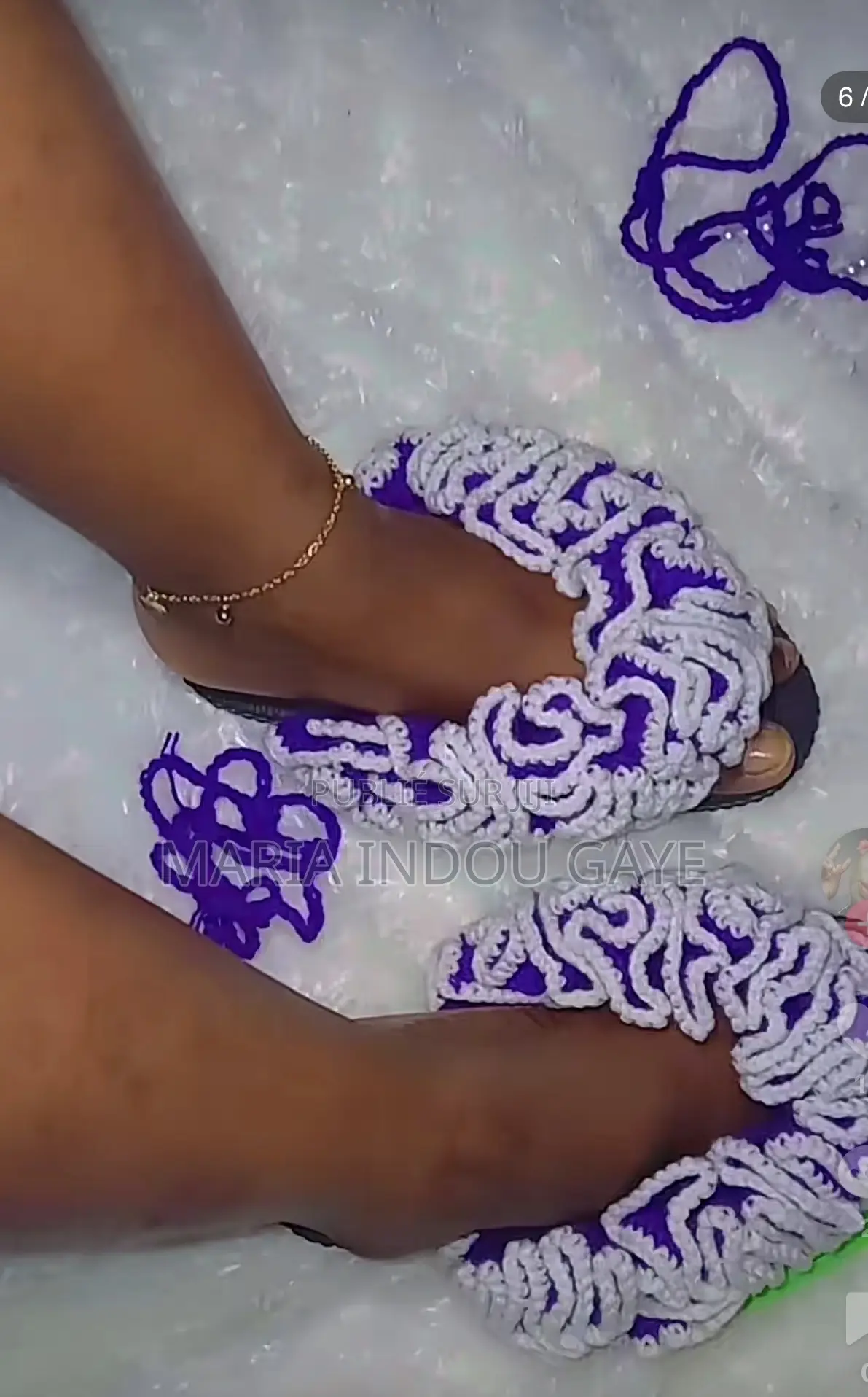 Sandales Ruffle Flip Flops