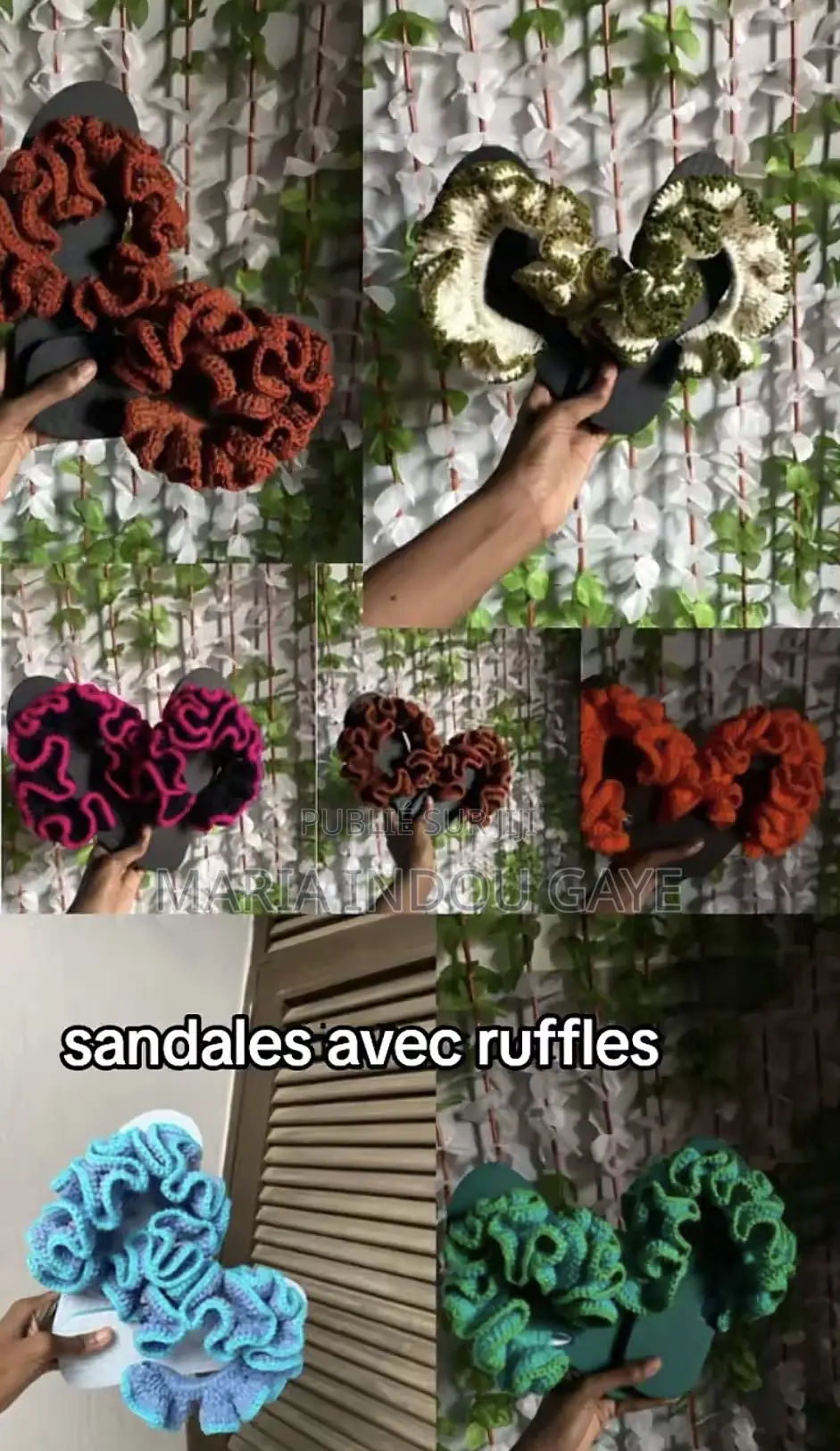 Sandales Ruffle Flip Flops