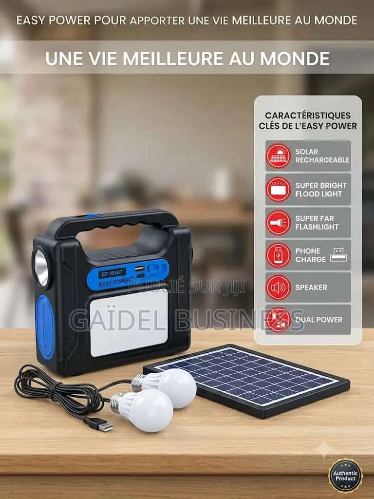 Système d'Éclairage Solaire Portable