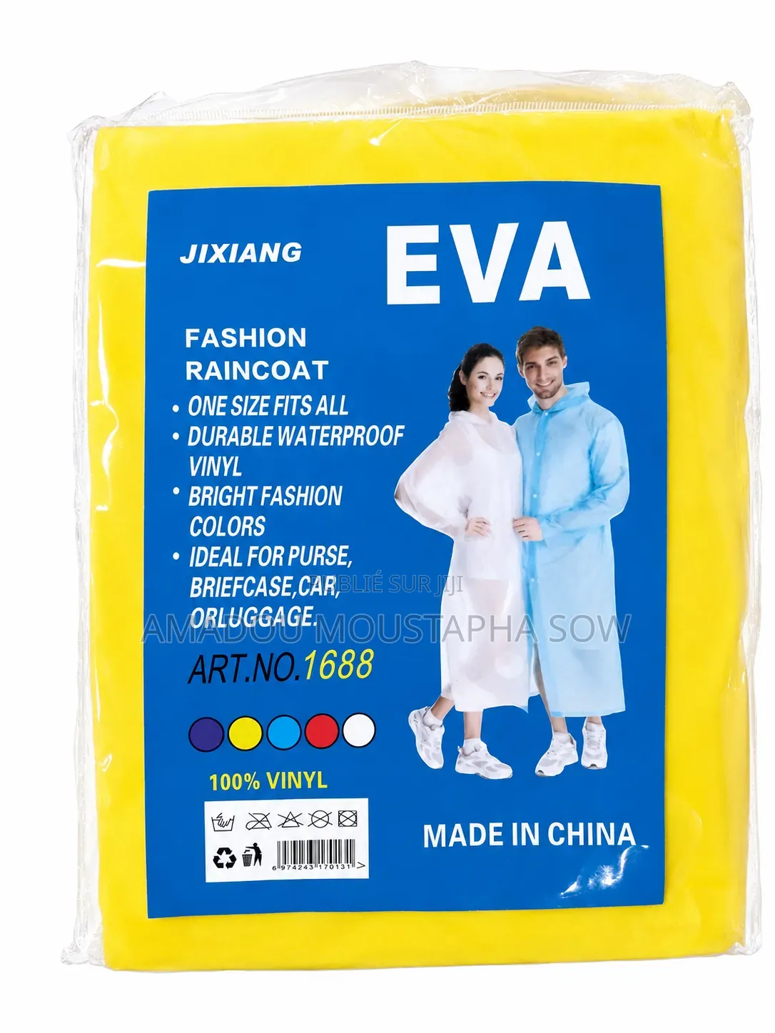 Imperméable Eva Unisexe – Léger, Résistant Et Réutilisable