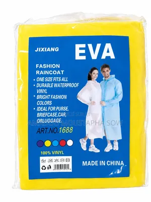 Imperméable Eva Unisexe – Léger, Résistant Et Réutilisable