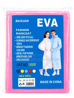 Imperméable Eva Unisexe – Léger, Résistant Et Réutilisable