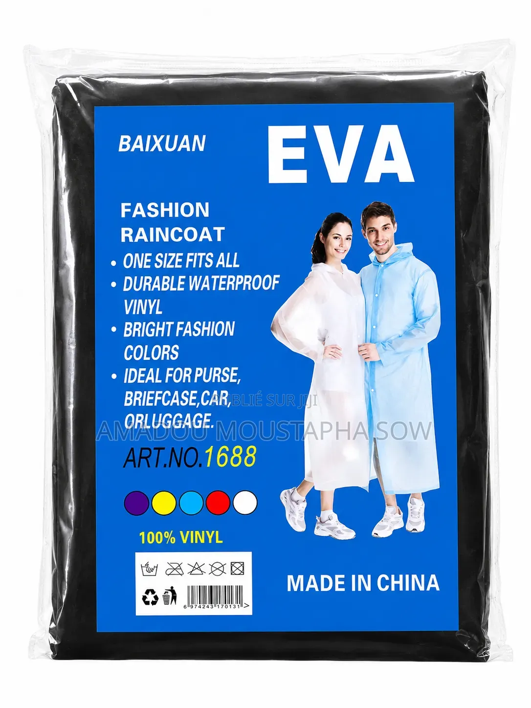 Imperméable Eva Unisexe – Léger, Résistant Et Réutilisable