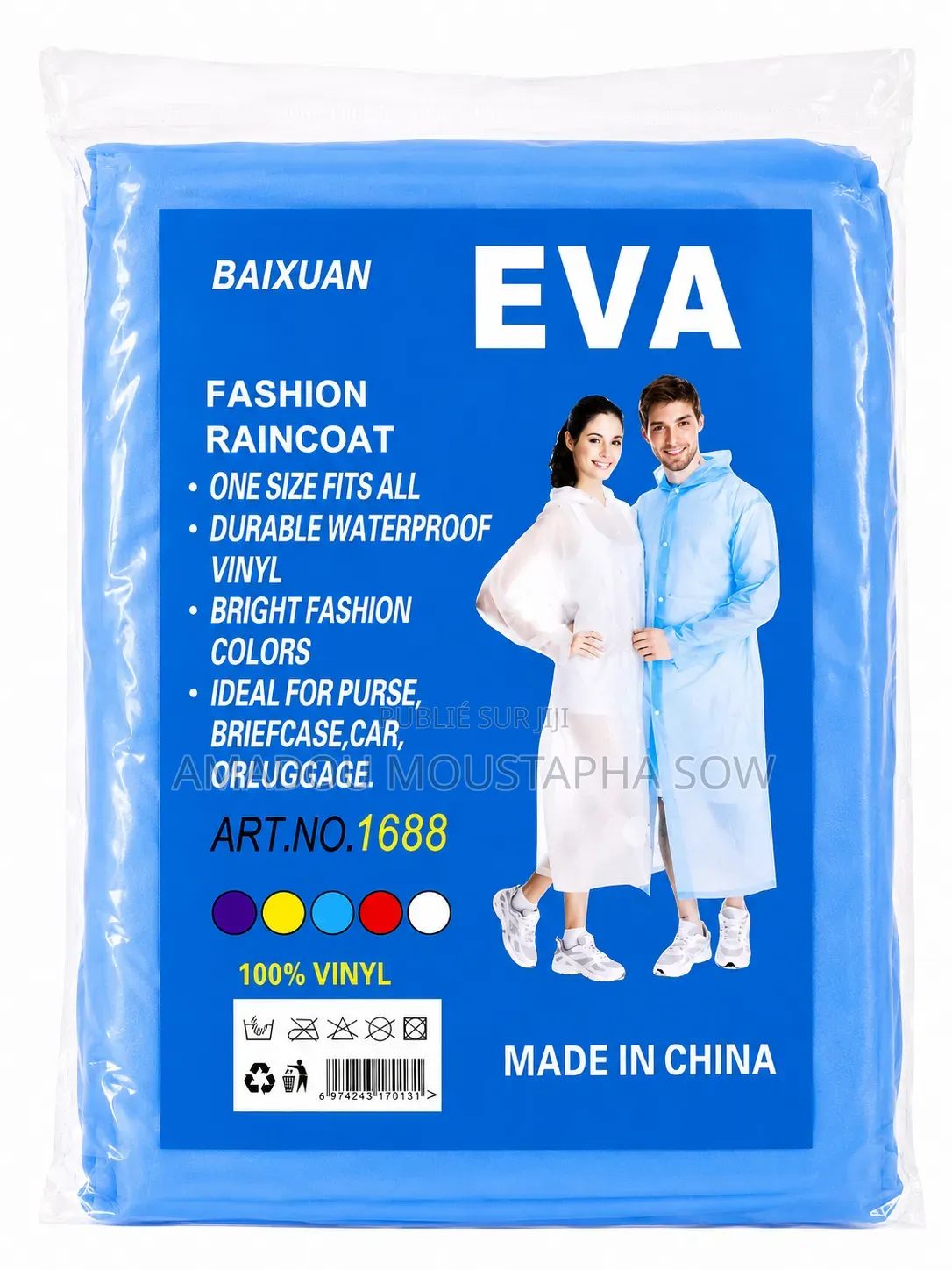 Imperméable Eva Unisexe – Léger, Résistant Et Réutilisable
