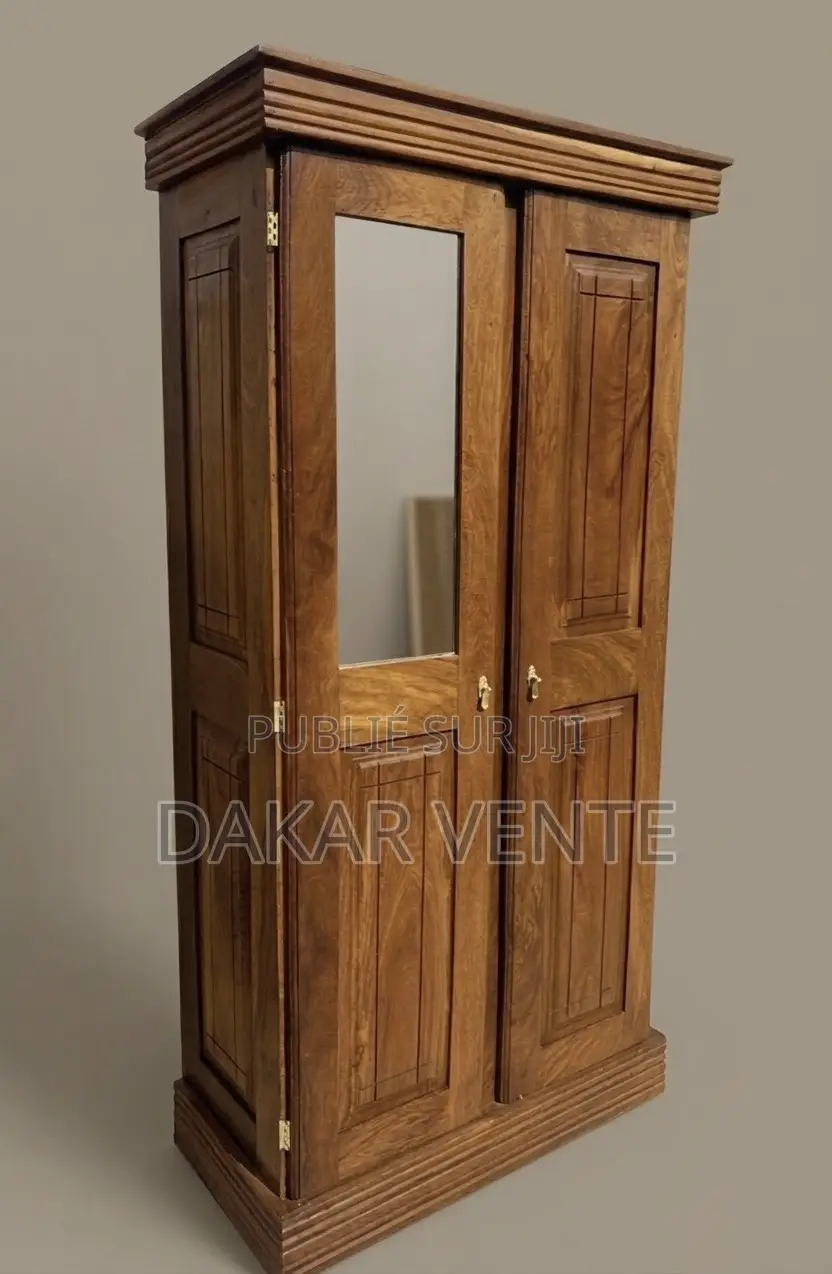 Armoire 2 Battants en Bois Massif