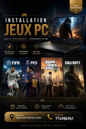Installation Jeux PC Portable