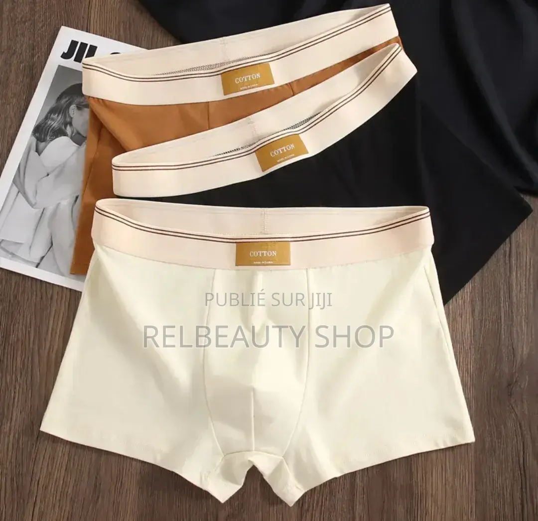 Boxers Pour Homme 100% Coton, Doux, Respirant Et Antibact (Lot De 5)