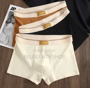 Boxers Pour Homme 100% Coton, Doux, Respirant Et Antibact (Lot De 5)