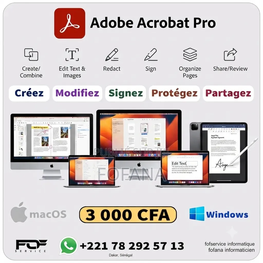 Adobe Pour Modifier PDF Mac Et Windows