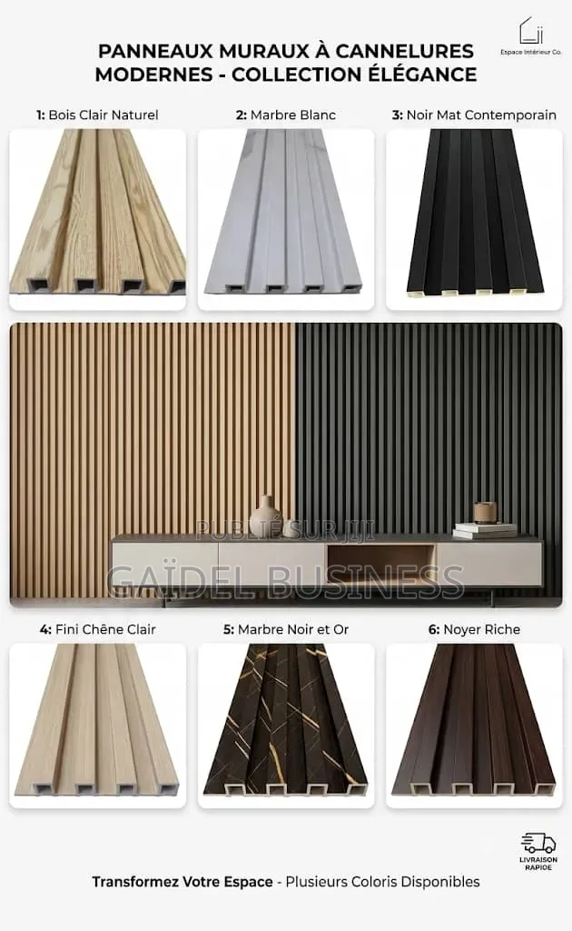 Panneaux Muraux Cannelés Premium – Collection Élégance