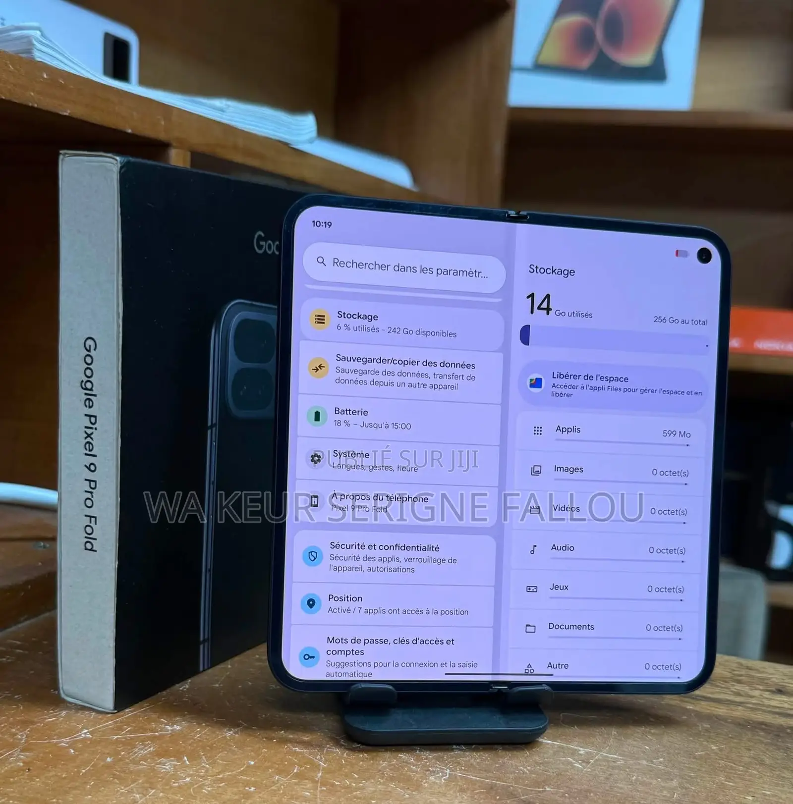 Nouveau Google Pixel 9 Pro Fold 512 GB Noir